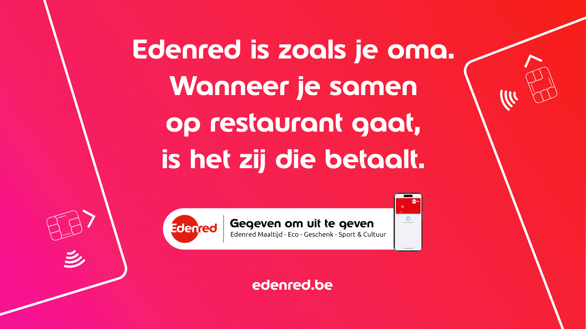 Edenred lanceert: gegeven om uit te geven.