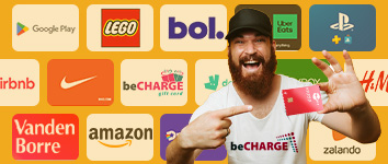 beCHARGE is een website die gespecialiseerd is in de verkoop van cadeaubonnen (Amazon, Netflix, Xbox, Zalando, Bol, Uber, enz.).