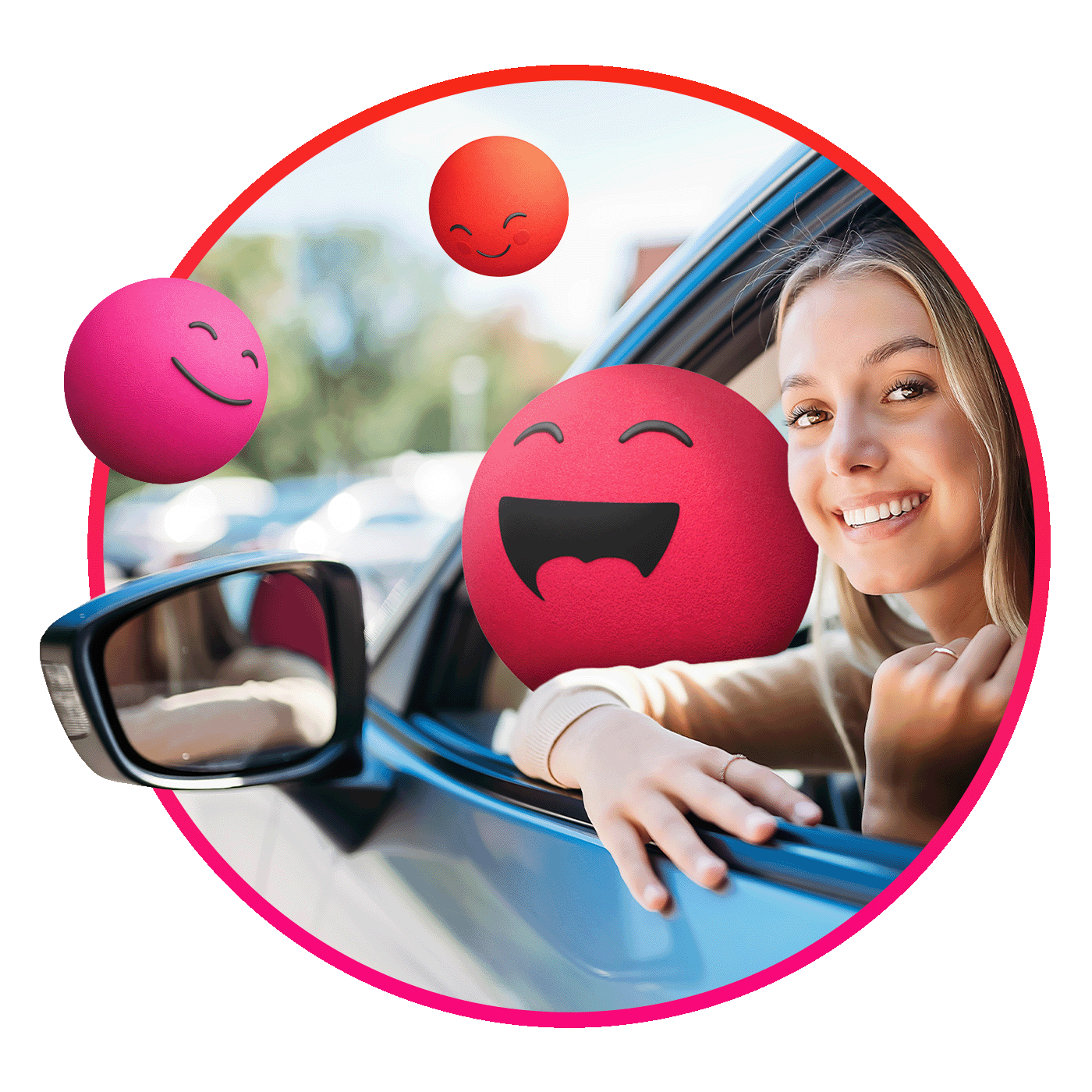 Femme avec Edenred Hub Mobilité